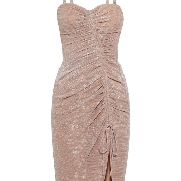 Jonathan Simkhai Roxanne Bustier Ruffle Dress. - Picture 3 of 7